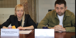 David Arakhamia and Oleksandra Ustinova in Washington seeking permit to strike inside Russia with US weapons