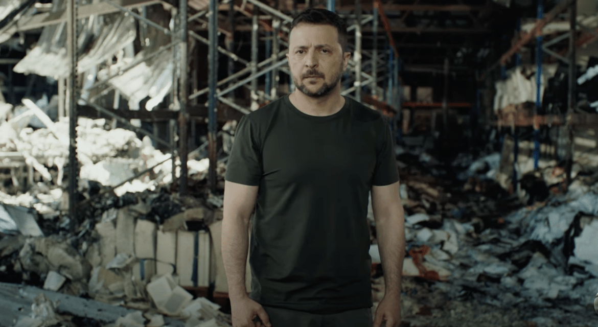 Zelensky Addresses World Leaders from Kharkiv