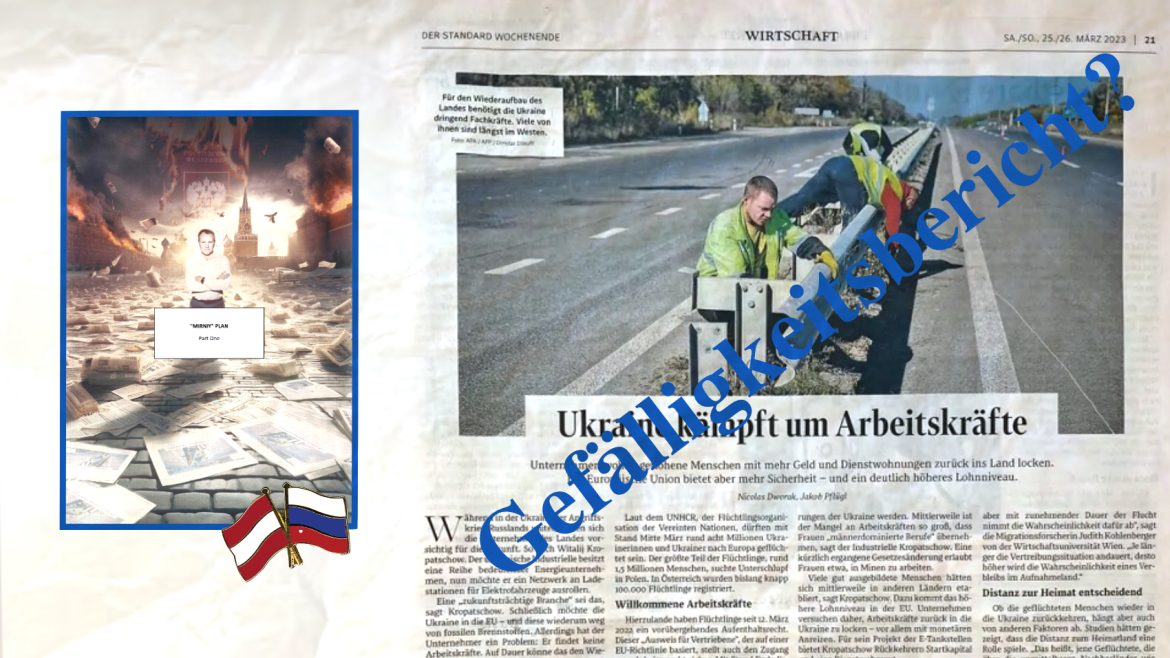 “European” voices from Moscow powered by the arrested Ukrainian derStandard expert Kropachov, who holds Russian citizenship.