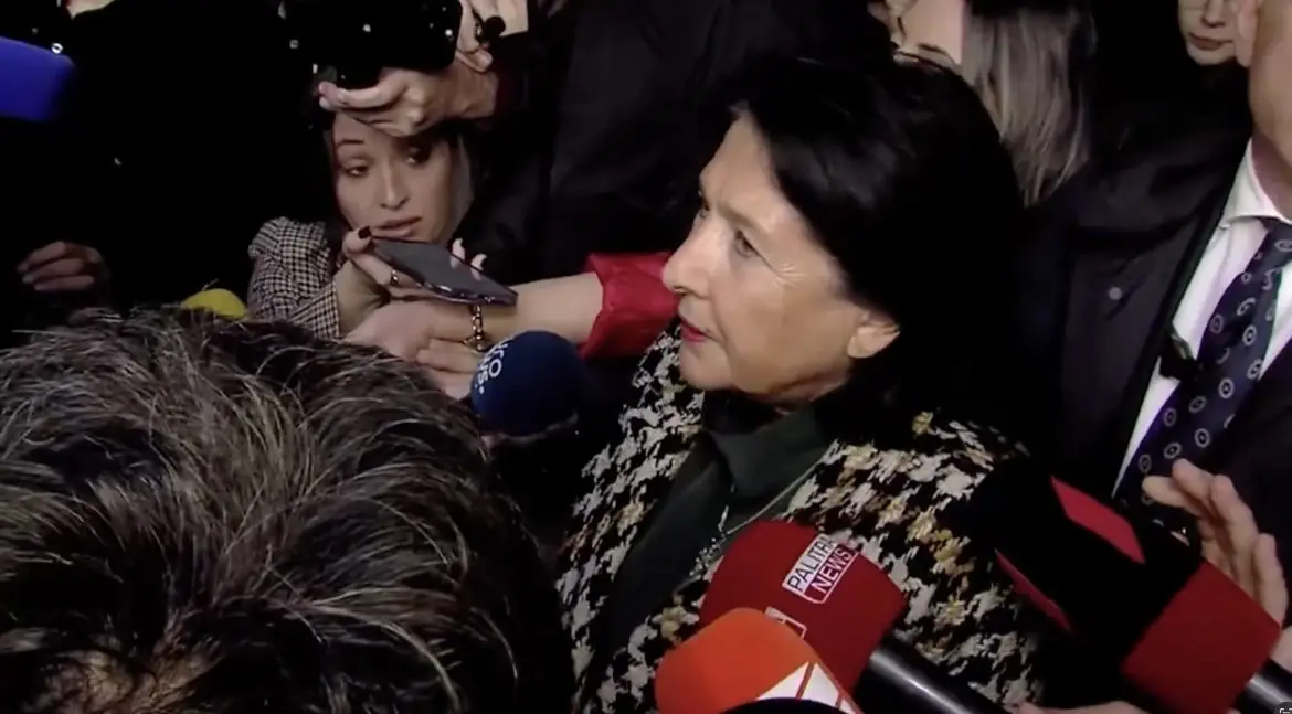 Georgian President Salome Zourabichvili Declares Victory for Opposition Following Exit Poll Results