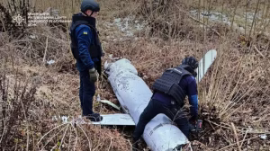 Ukraine's State Emergency Service sappers discovered remnants of a Russian cruise missile in Kyiv