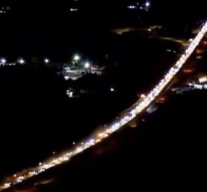 A convoy of cars from Georgia's regions is heading to Tbilisi,