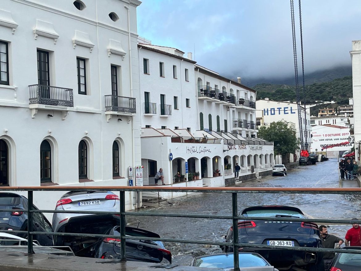 Flooding Hits Cadaqués: Torrential Rain Causes Severe Disruption in Spanish Coastal Town