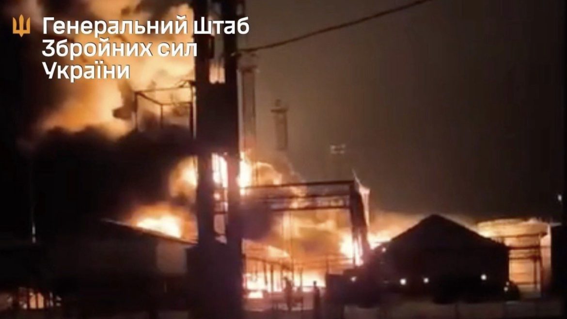 Ukrainian Drone Strikes Cripple Key Russian Fuel Depot and Airbase Operations in Engels
