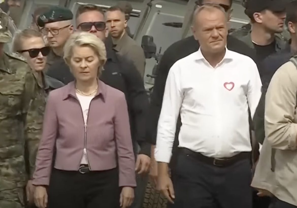 Tusk and von der Leyen visit Poland–Belarus border as EU defence funding gathers pace