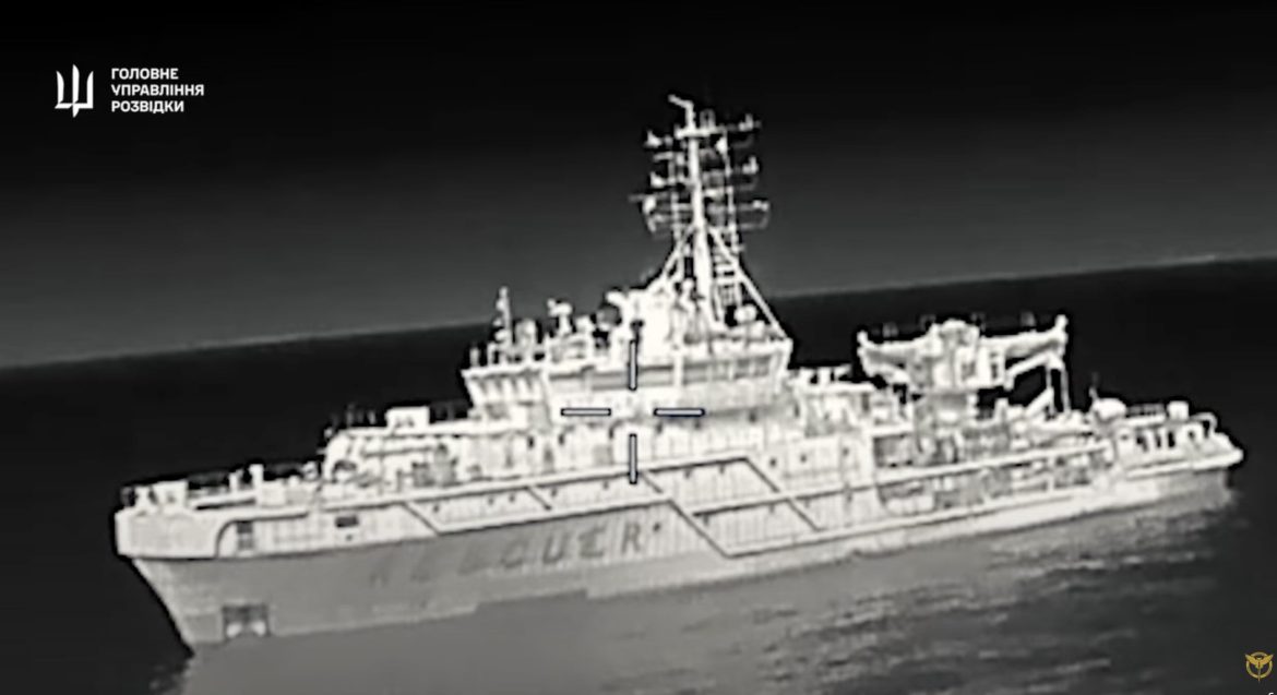 Ukraine’s military intelligence says drone strike disabled Russian vessel near Novorossiysk