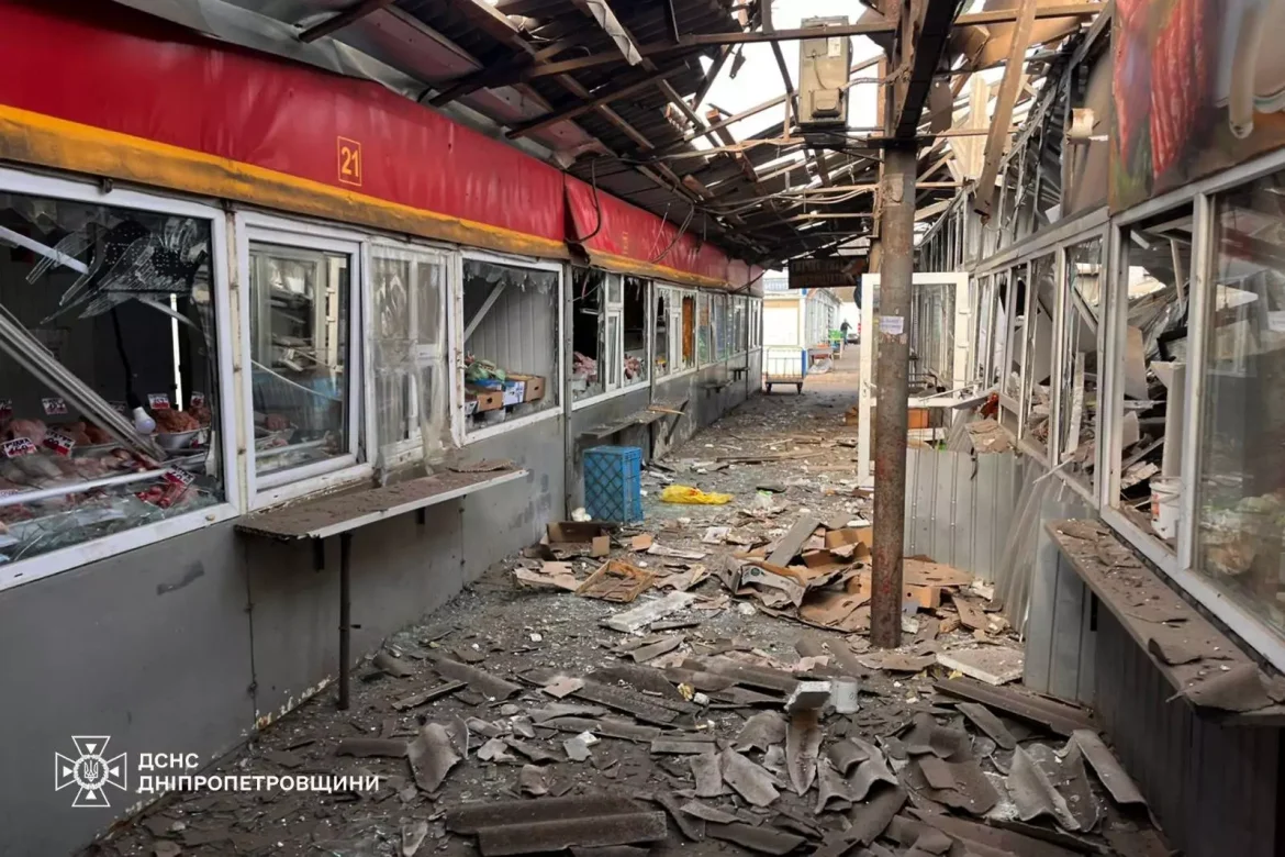 Russian strike on market in Nikopol, Ukraine, leaves five dead and 25 injured