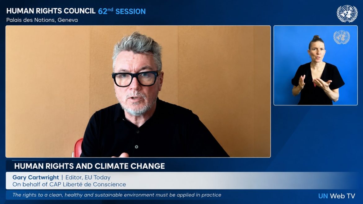 EU Today Raises CKU Railway Environmental Concerns at UN Human Rights Council