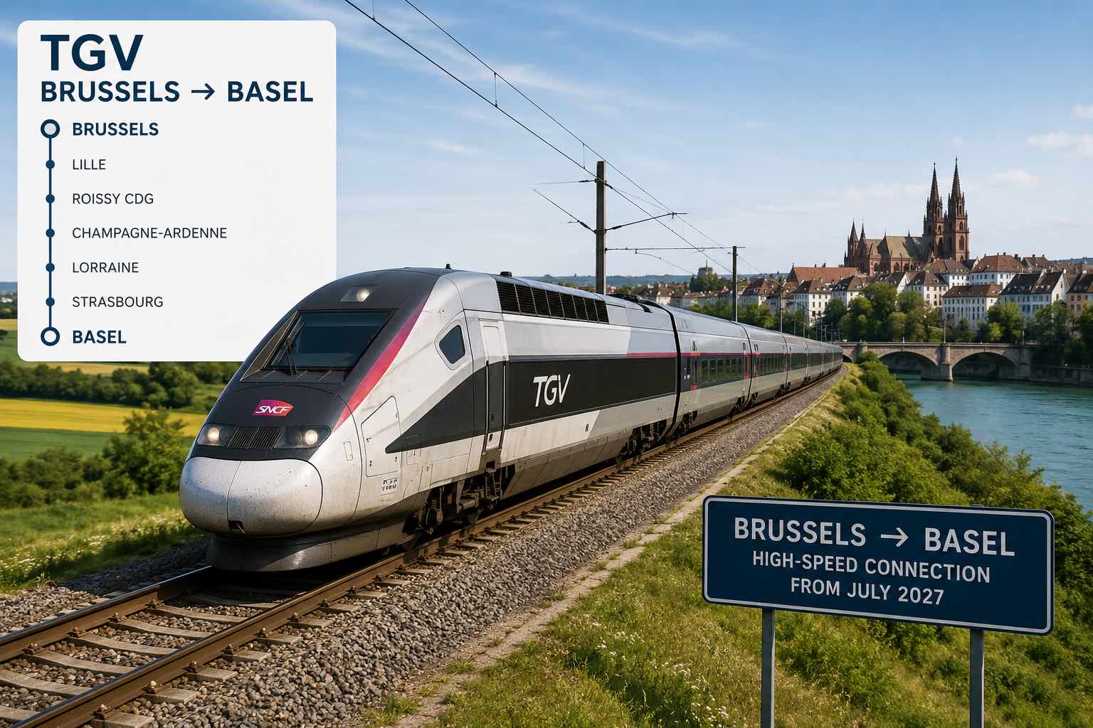 Brussels and Basel to be connected by direct weekend TGV service