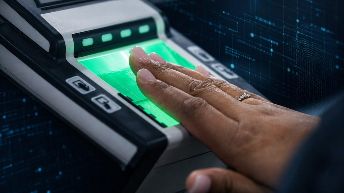 EU Migration Pact Eurodac biometric database illustration