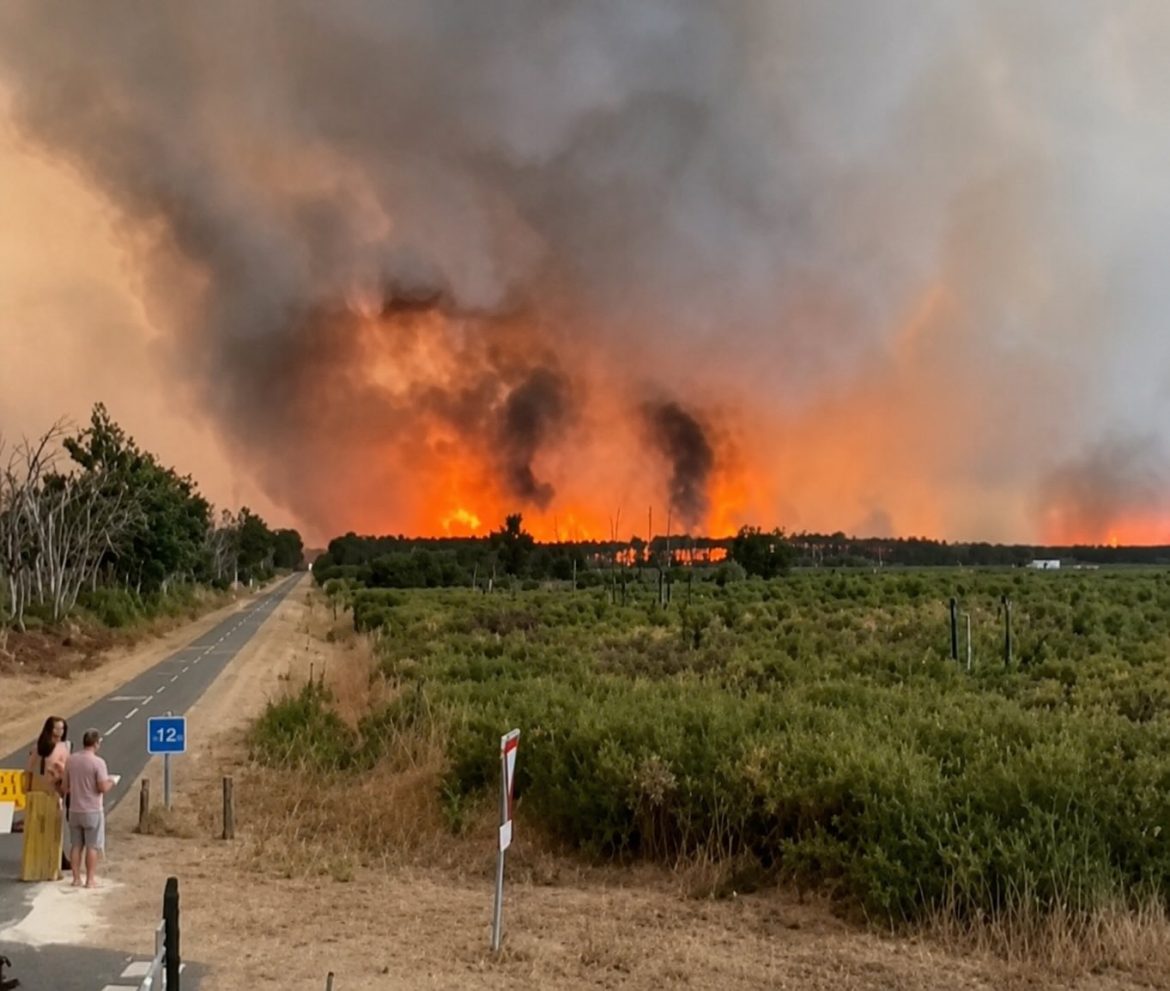 Firefighters Tackle Flames Closing in on Bordeaux as Southern Europe Faces a Climate Reckoning
